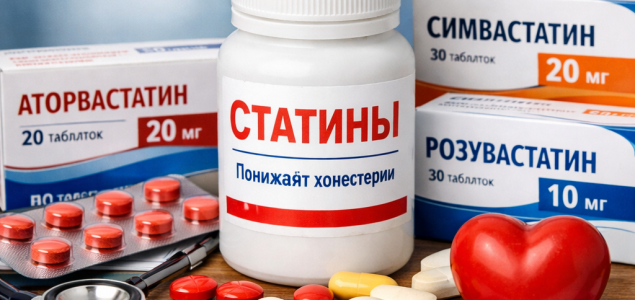 Роль статинов в лечении атеросклероза