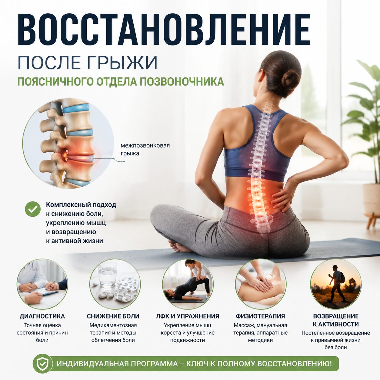 Восстановление после грыжи поясничного отдела в СПб | Невролог Наталья Юрьевна Порошина