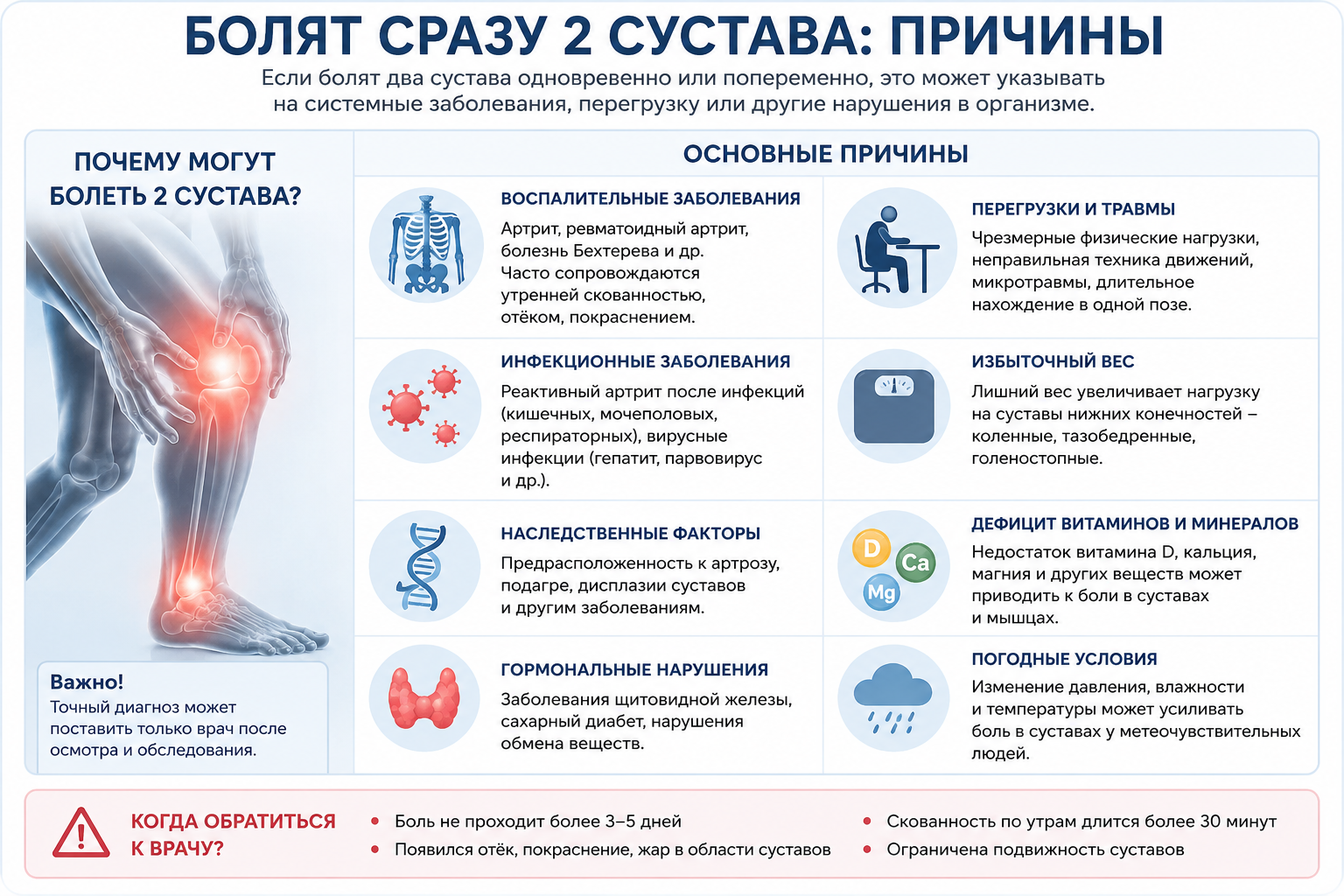 Болят сразу 2 сустава одновременно — причины и лечение без операции | Ортопед-вертеброневролог Донской Э.О.
