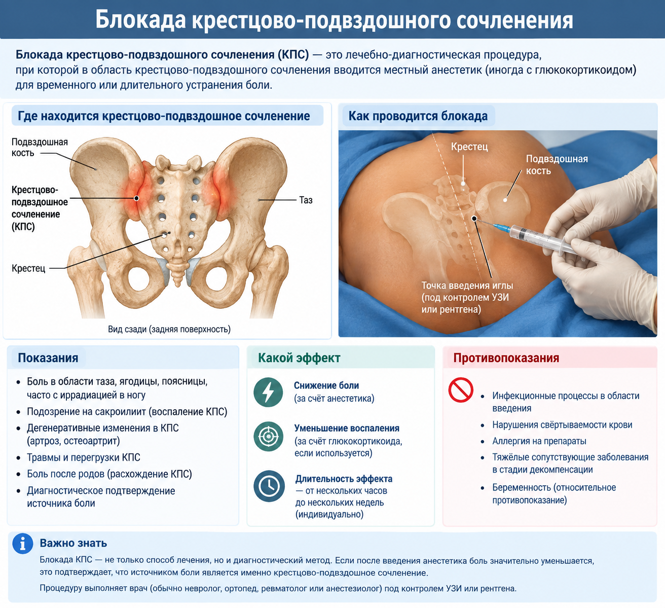 Блокада крестцово-подвздошного сочленения (КПС): точное лечение боли в крестце и ягодицах Блокада крестцово-подвздошного сочленения — когда боль в крестце уходит без операции