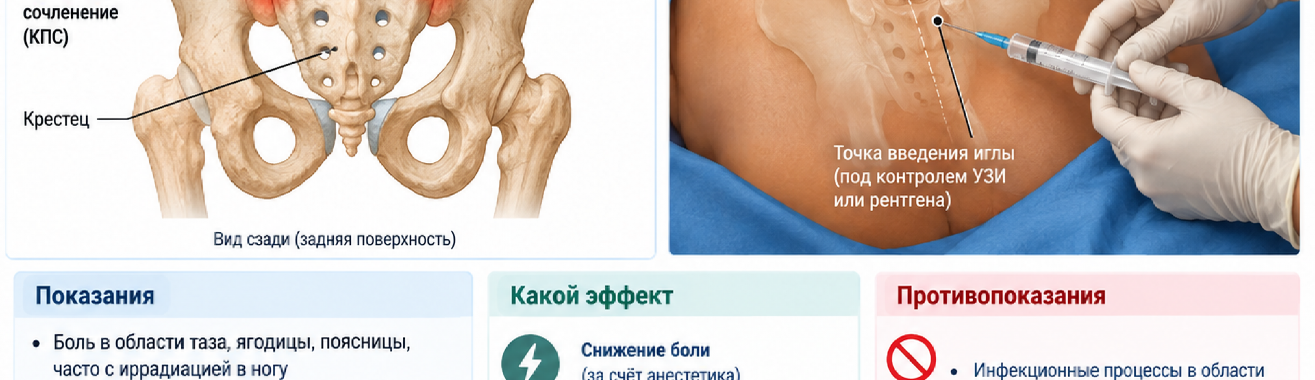 Блокада крестцово-подвздошного сочленения (КПС) у м. Чкаловская, Спортивная, Горьковская, Петроградская, Крестовский остров