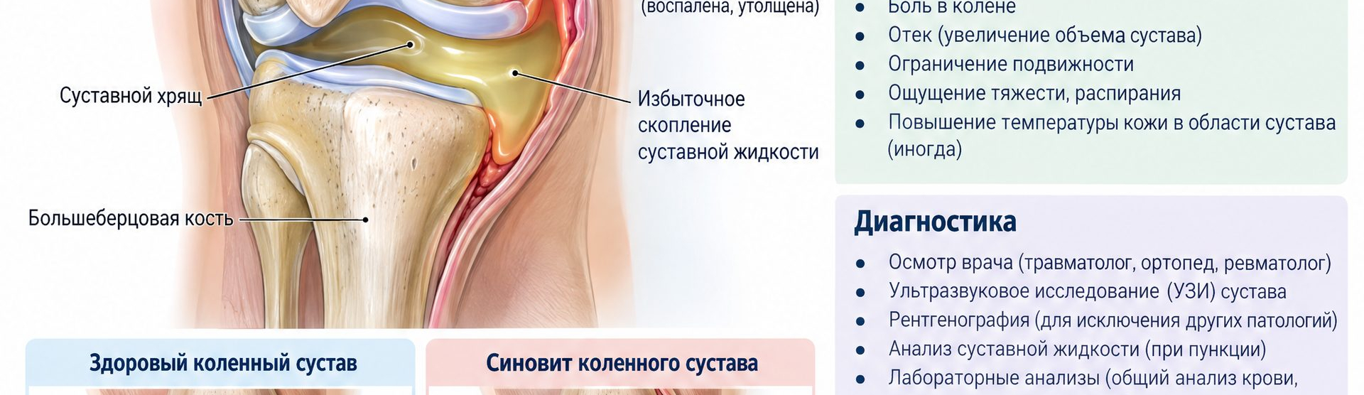 Жидкость в коленном суставе — синовит: нужна ли пункция? Лечение в СПб | Донской Э.О.